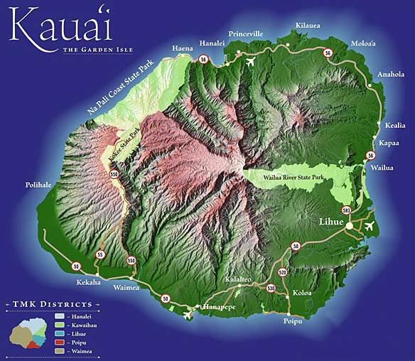 map of kauai air