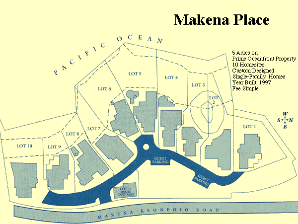 Makena Place Site Map