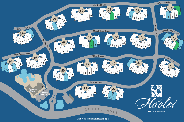 Hoolei at Wailea: Site Map